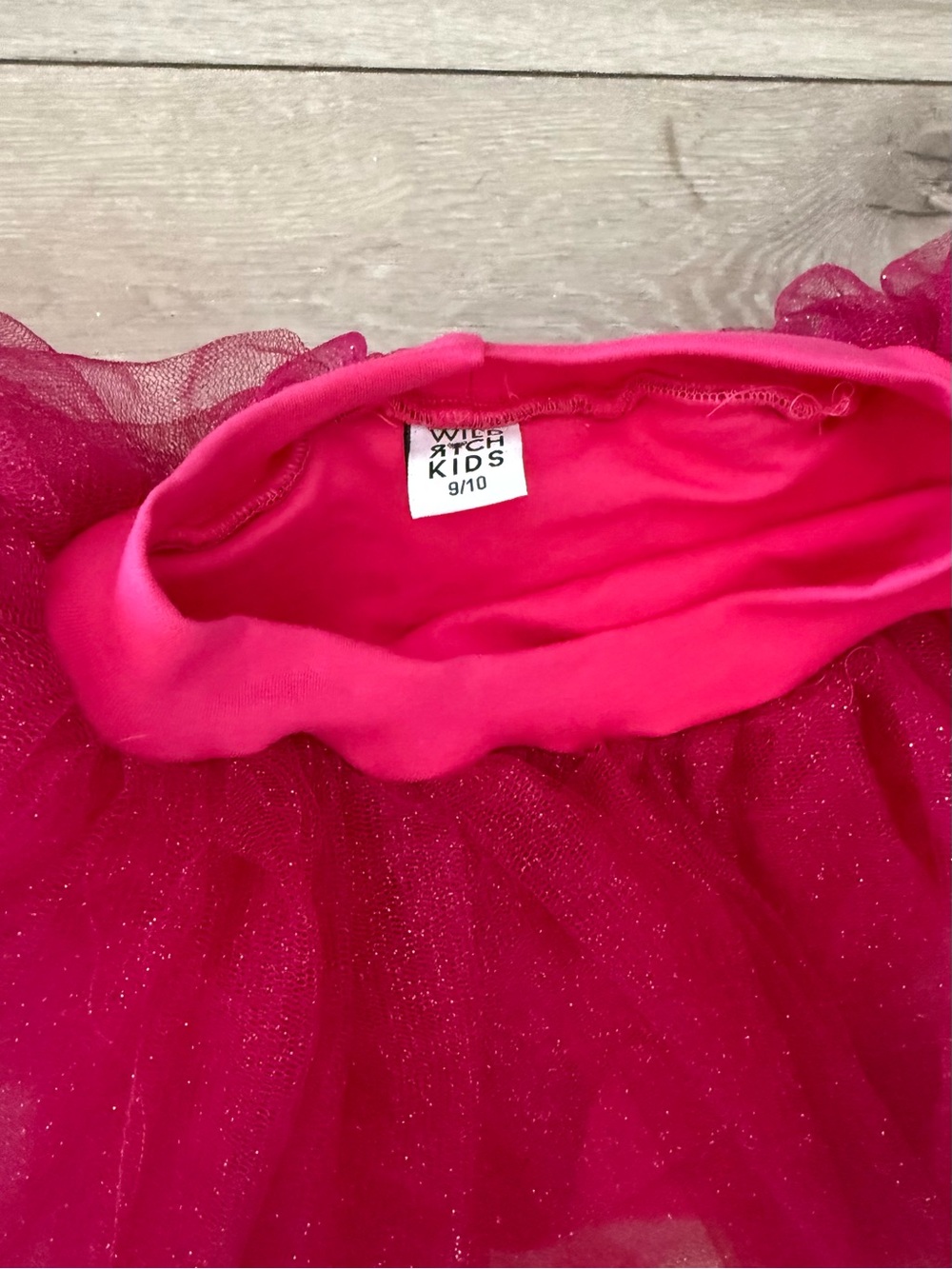 Wild Rich Kids Hot Pink Glitter Tulle Skirt - Girls
